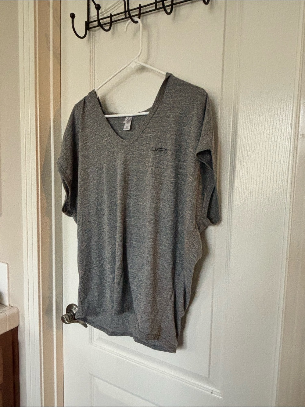 Alternative Gray V-Neck Short Sleeve Tee